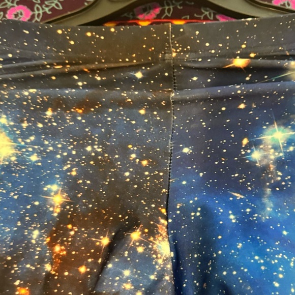 Galaxy Blue Suspender Leggings- Size Medium BlackMilk Clothing - Picture 6 of 9